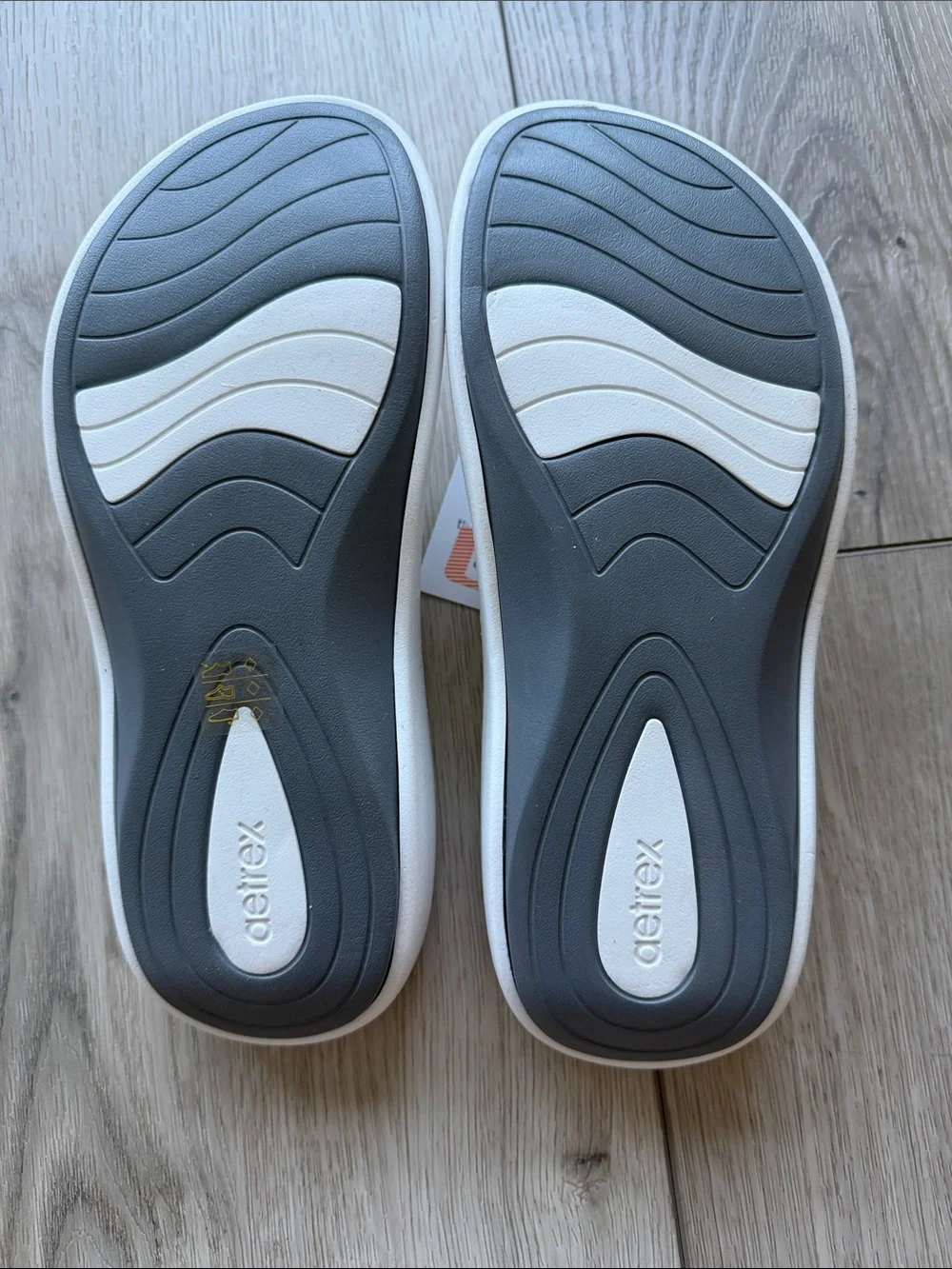 Aetrex Maui Orthotic Flips Sandals Women’s 5 NWT White Water Arch Support Beach